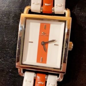 Lacoste leather band watch